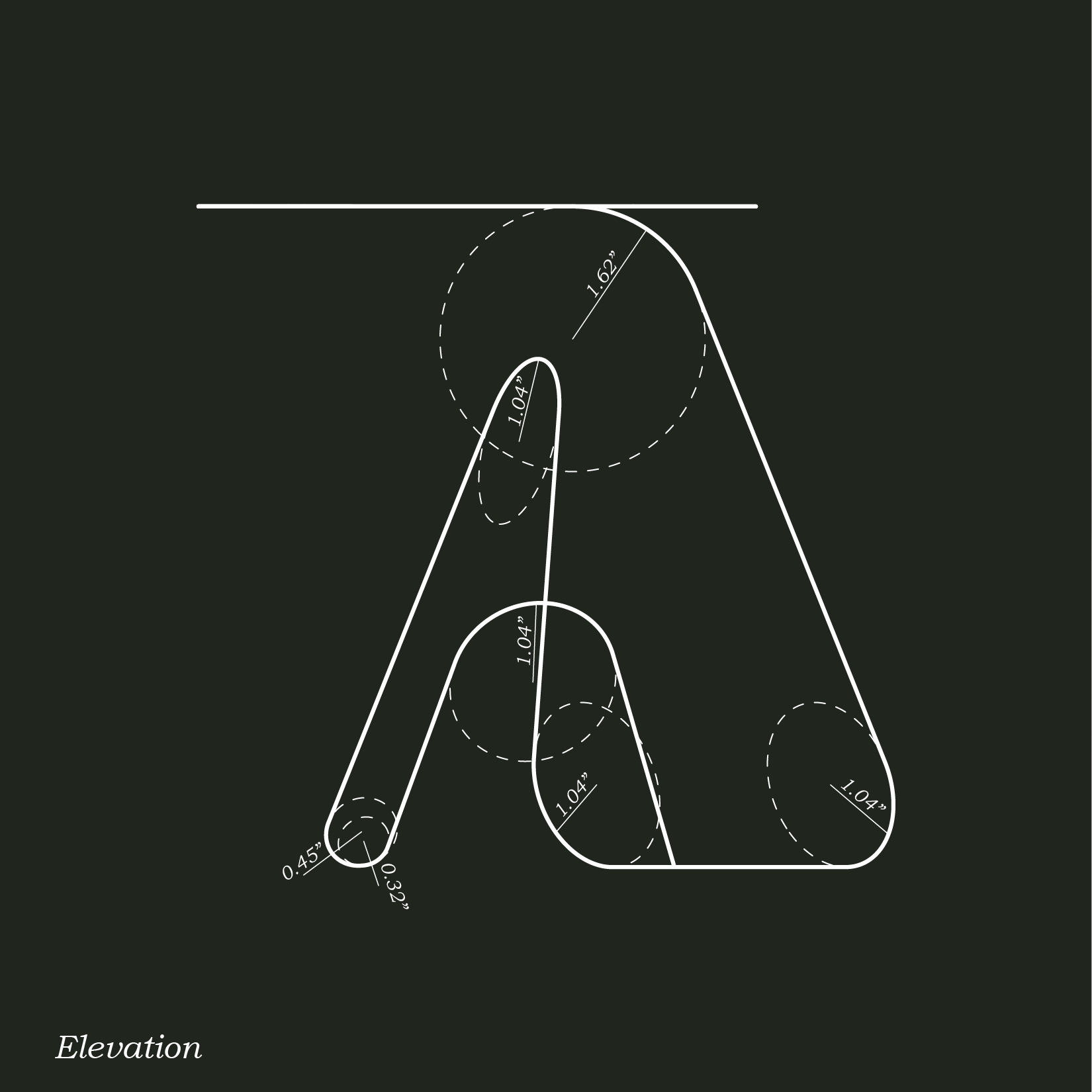 Elevation and unfolded elevation